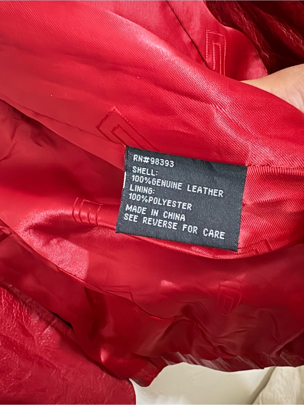 Pamela McCoy Y2K Red Leather Jacket in Large - Picture 7 of 10